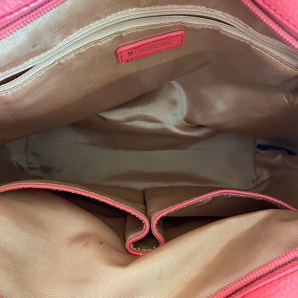 ORA DELPHINE Satchel Purse Pink Leather - Picture 5 of 6